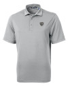 Chicago Bears Mono Cutter & Buck Virtue Eco Pique Recycled Mens Big and Tall Polo Polished Medium Gray Mannequin Thumbnail Image