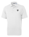 Chicago Bears Monochromatic Cutter & Buck Virtue Epic Confidence Recycled Pique Mens Big & Tall Polo White Mannequin Thumbnail Image