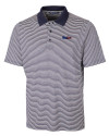 Pittsburgh Steelers Americana Cutter & Buck Forge Tonal Stripe Stretch Mens Big and Tall Polo Liberty Navy Mannequin Thumbnail Image