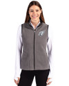 Arizona Cardinals Mono Cutter & Buck Cascade Eco Fleece Womens Vest Elemental Grey/Black Front Thumbnail Image