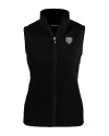 Chicago Bears Mono Cutter & Buck Cascade Eco Fleece Womens Vest Black Mannequin Thumbnail Image