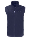 Los Angeles Chargers Mono Cutter & Buck Charter Eco Full-Zip Mens Big & Tall Vest Navy Blue Mannequin Thumbnail Image