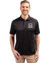 Green Bay Packers Mono Cutter & Buck Forge Eco Stretch Recycled Mens Polo Black Front Thumbnail Image