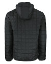 Chicago Bears Mono Cutter & Buck Rainier PrimaLoft® Mens Eco Insulated Full Zip Puffer Jacket Black Mannequin Back 4 Thumbnail Image