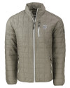 Chicago Bears Monochromatic Cutter & Buck Rainier Recycled Insulated Puffer Mens Full Zip Jacket Poplar Melange Mannequin Thumbnail Image