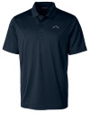 Los Angeles Chargers Mono Cutter & Buck Prospect Eco Textured Stretch Recycled Mens Big & Tall Polo Navy Blue Mannequin Thumbnail Image
