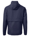 Chicago Bears Mono Cutter & Buck Charter Eco Recycled Mens Anorak Jacket Navy Blue Mannequin Back Thumbnail Image