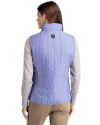 Los Angeles Rams Mono Cutter & Buck Rainier PrimaLoft® Womens Eco Insulated Full Zip Puffer Vest Hyacinth Melange Back Thumbnail Image