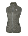Chicago Bears Mono Cutter & Buck Rainier PrimaLoft® Womens Eco Insulated Full Zip Puffer Vest Poplar Melange Mannequin Thumbnail Image