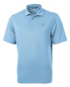 Chicago Bears Monochromatic Cutter & Buck Virtue Recycled Featherlight Pique Mens Polo Atlas Light Blue Mannequin Thumbnail Image