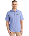 Seattle Seahawks Monochromatic Cutter & Buck Virtue Recycled Featherlight Pique Mens Polo Hyacinth Front Thumbnail Image