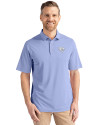 Jacksonville Jaguars Monochromatic Cutter & Buck Virtue Recycled Featherlight Pique Mens Polo Hyacinth Front Thumbnail Image