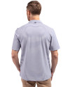 Tampa Bay Buccaneers Mono Cutter & Buck Virtue Eco Pique Stripe Recycled Mens Polo Hyacinth Back Thumbnail Image