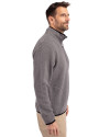 Baltimore Ravens Mono Cutter & Buck Cascade Eco Fleece Mens Quarter Zip Jacket Elemental Grey/Black Side Thumbnail Image