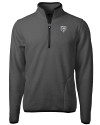 Chicago Bears Mono Cutter & Buck Cascade Eco Fleece Mens Quarter Zip Jacket Elemental Grey/Black Mannequin Thumbnail Image