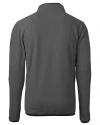 View image 8: Chicago Bears Monochromatic Cutter & Buck Cascade Epic Comfort Recycled Sherpa Fleece Mens Quarter Zip Jacket Elemental Grey/Black Mannequin Back