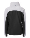 Chicago Bears Mono Cutter & Buck Charter Eco Recycled Womens Anorak Jacket Black/Polished Mannequin Back Thumbnail Image