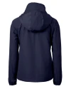 Chicago Bears Mono Cutter & Buck Charter Eco Recycled Womens Anorak Jacket Navy Blue Mannequin Back Thumbnail Image