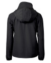 Chicago Bears Mono Cutter & Buck Charter Eco Recycled Womens Full-Zip Jacket Black Mannequin Back Thumbnail Image