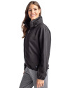 Kansas City Chiefs Mono Cutter & Buck Charter Eco Recycled Womens Full-Zip Jacket Black Side Thumbnail Image