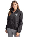 Arizona Cardinals Mono Cutter & Buck Charter Eco Recycled Womens Full-Zip Jacket Black Front Thumbnail Image
