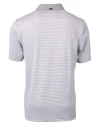 Chicago Bears Mono Cutter & Buck Virtue Eco Pique Micro Stripe Recycled Mens Big & Tall Polo Polished/White Mannequin Back Thumbnail Image