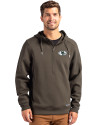 San Francisco 49ers Mono Cutter & Buck Roam Epic Versatility Half Zip Recycled Mens Hooded Pullover Poplar Front Thumbnail Image