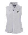 Chicago Bears Mono Cutter & Buck Charter Eco Recycled Full-Zip Womens Vest Polished Medium Gray Mannequin Thumbnail Image