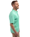 New Orleans Saints Mono Cutter & Buck Forge Eco Double Stripe Stretch Recycled Mens Polo Fresh Mint/White Side Thumbnail Image