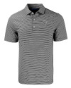 Chicago Bears Mono Cutter & Buck Forge Eco Double Stripe Stretch Recycled Mens Polo Black/White Mannequin Thumbnail Image