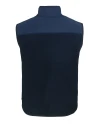 Chicago Bears Mono Cutter & Buck Cascade Eco Sherpa Mens Big and Tall Fleece Vest Navy Blue Mannequin Back Thumbnail Image