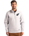 Arizona Cardinals Mono Cutter & Buck Roam Epic Versatility Recycled Quarter Zip Mens Pullover Solitare Front Thumbnail Image