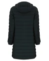 View image 4: Chicago Bears Monochromatic Cutter & Buck Mission Ridge   Repreve® Recycled Insulated Puffer Womens Full Zip Long Jacket Black Mannequin Back