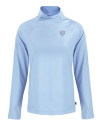 Chicago Bears Mono Cutter & Buck Coastline Epic Comfort Recycled Womens Funnel Neck Atlas Light Blue Mannequin Thumbnail Image