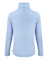 Chicago Bears Monochromatic Cutter & Buck Coastline Recycled Double Peached Womens Funnel Neck Pullover Atlas Light Blue Mannequin Back Thumbnail Image