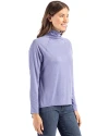 Green Bay Packers Mono Cutter & Buck Coastline Epic Comfort Recycled Womens Funnel Neck Hyacinth Side Thumbnail Image