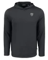 Chicago Bears Mono Cutter & Buck Coastline Epic Comfort Recycled Mens Hooded Shirt Black Mannequin Thumbnail Image