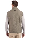 Seattle Seahawks Mono Cutter & Buck Rainier PrimaLoft® Mens Eco Insulated Full Zip Puffer Vest Poplar Melange Back Thumbnail Image