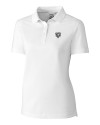 Chicago Bears Mono Cutter & Buck Advantage Eco Tri-Blend Pique Womens Polo White Mannequin Thumbnail Image