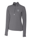 Chicago Bears Mono Cutter & Buck Traverse Stretch Eco Quarter Zip Womens Pullover Elemental Grey Mannequin Thumbnail Image