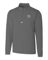 Chicago Bears Mono Cutter & Buck Traverse Stretch Eco Quarter Zip Mens Pullover Elemental Grey Mannequin Thumbnail Image