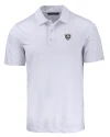 Chicago Bears Mono Cutter & Buck Prospect Eco Textured Stretch Recycled Mens Short Sleeve Polo White Mannequin Thumbnail Image