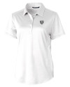 Chicago Bears Monochromatic Cutter & Buck Prospect Recycled Featherlight Stretch Womens Polo White Mannequin Thumbnail Image