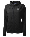 Chicago Bears Mono Cutter & Buck Adapt Eco Knit Hybrid Recycled Womens Full Zip Jacket Black Mannequin Thumbnail Image