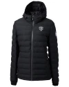 Chicago Bears Mono Cutter & Buck Mission Ridge Repreve® Eco Insulated Womens Puffer Jacket Black Mannequin Thumbnail Image
