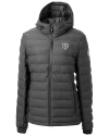 Chicago Bears Mono Cutter & Buck Mission Ridge Repreve® Eco Insulated Womens Puffer Jacket Elemental Grey Mannequin Thumbnail Image
