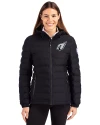 Arizona Cardinals Mono Cutter & Buck Mission Ridge Repreve® Eco Insulated Womens Puffer Jacket Black Front Thumbnail Image