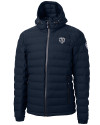 Chicago Bears Mono Cutter & Buck Mission Ridge Repreve® Eco Insulated Mens Puffer Jacket Navy Blue Mannequin Thumbnail Image