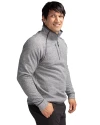 Cutter & Buck Mainsail Sweater-Knit Mens Half Zip Pullover Jacket POH PROS_HG 1 Thumbnail Image