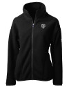 Chicago Bears Mono Cutter & Buck Cascade Eco Fleece Womens Full Zip Jacket Black Mannequin Thumbnail Image